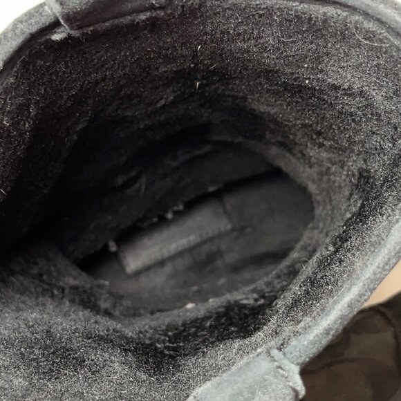 Coach Womens 7.5 Tulip Signature Leather Black Patterned Boots - Picture 12 of 16